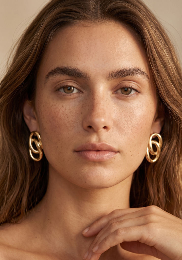 Boucles d'oreilles Leonie - Dorées acier inoxydable