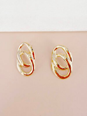 Boucles d’oreilles Leonie – Dorées acier inoxydable