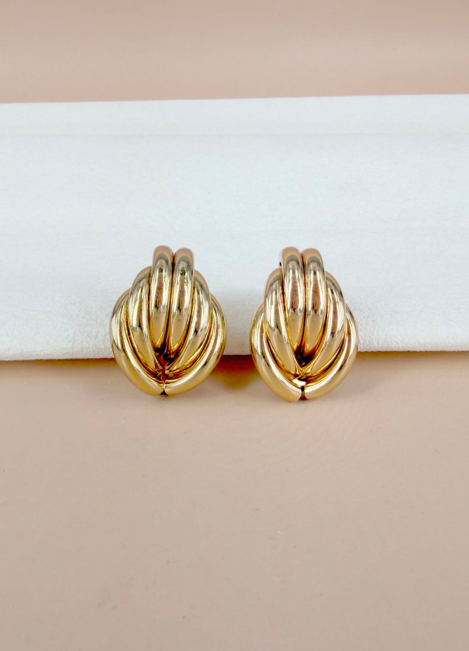 Boucles d'oreilles Jade - Coquillage or – Image 2