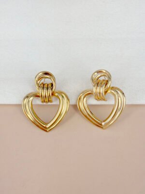 Boucles d&rsquo;oreilles Nora – Coeur or