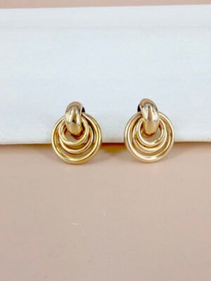Boucles d&rsquo;oreilles Paloma – Anneaux pendants or
