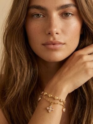 Bracelet Adele – Bracelet charms dorés acier inoxydable