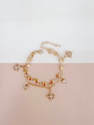 Bracelet Adele – Bracelet charms dorés acier inoxydable
