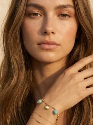 Bracelet Albane – Bracelet charms dorés acier inoxydable