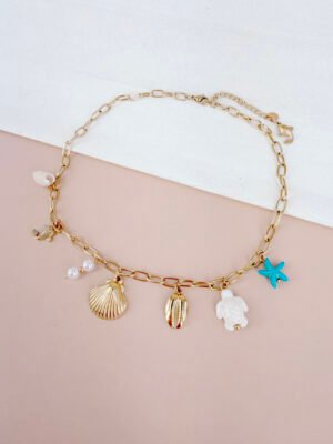Collier Alix – Collier charms dorés acier inoxydable