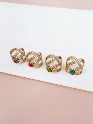 Lot de 4 bagues