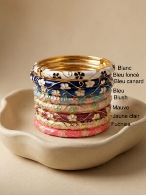 Bracelet Juna – Jonc thailandais fleurs