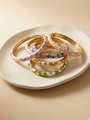 Bracelet Melia – Jonc thailandais fleurs