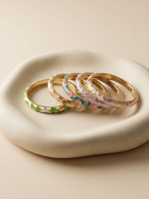 Bracelet Melia – Jonc thailandais fleurs