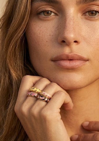 Bague Lucie - Jonc thailandais fleurs – Image 3