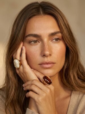 Bague Adele – Ajustable résine