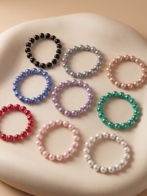 Bracelet Elena – Lot de 12 bracelets perles grelots charms multicolore