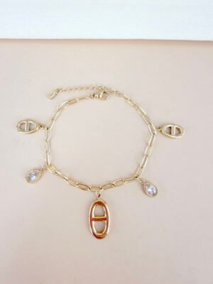 Bracelet Alma – Maille marine charms
