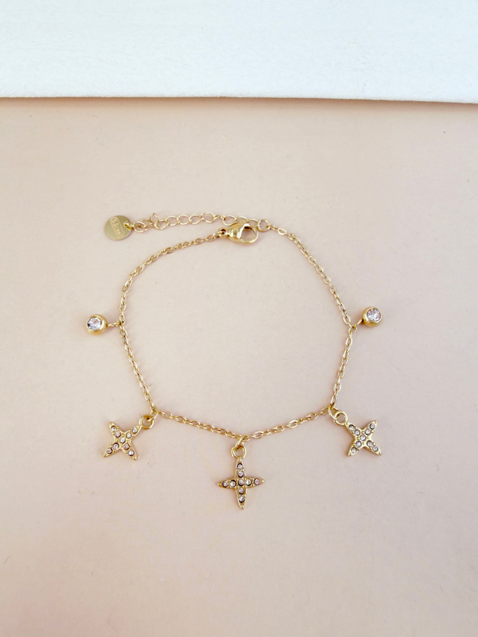 Bracelet Aurore - Charms croix strass – Image 2