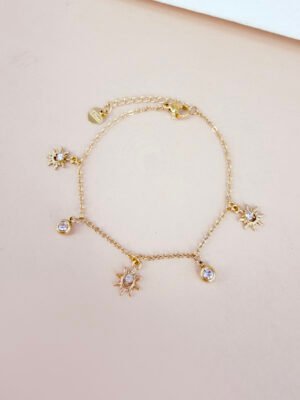 Bracelet Camille – Charms croix strass