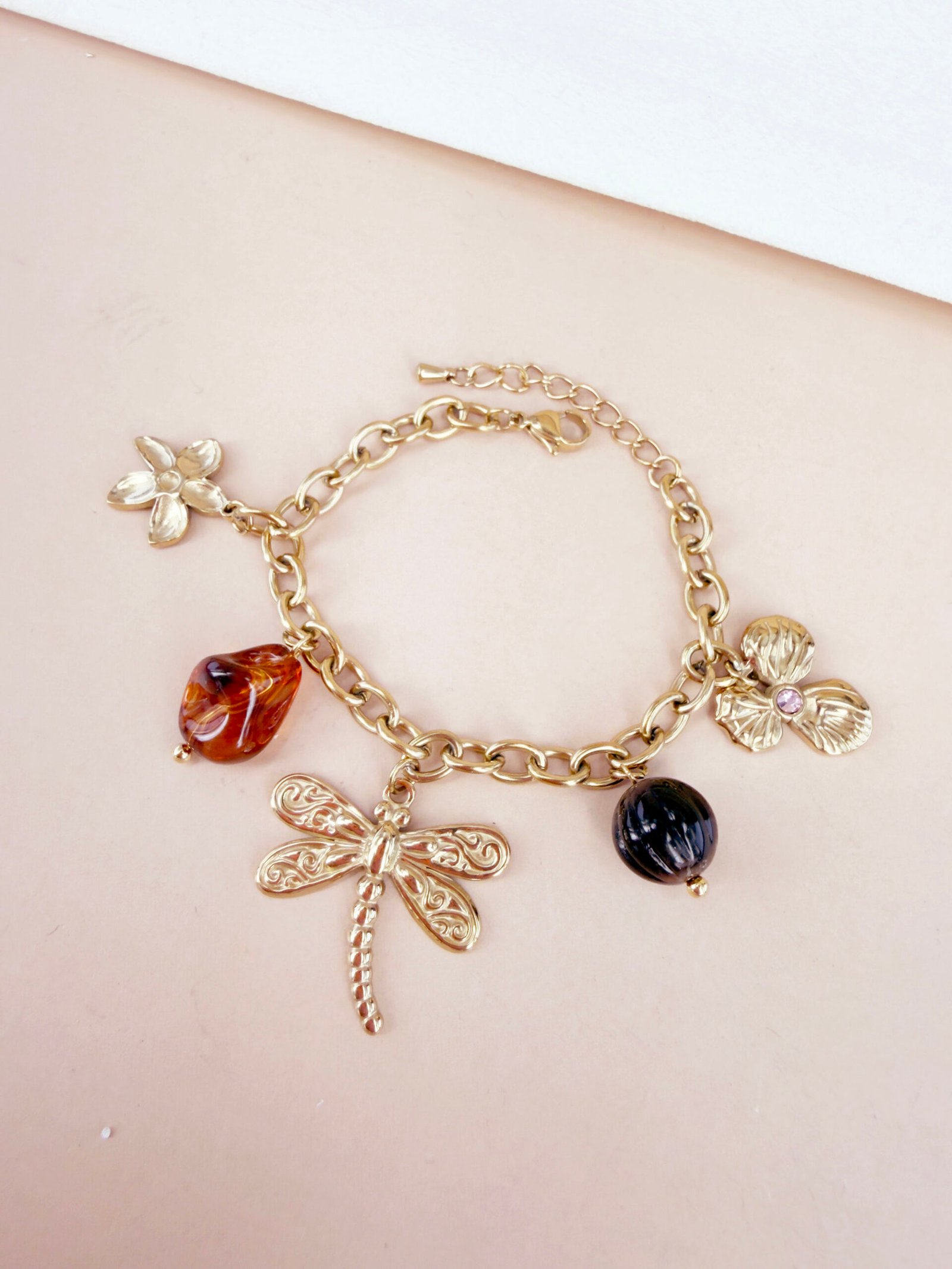 Bracelet Adele - Doré en acier inoxydable – Image 3