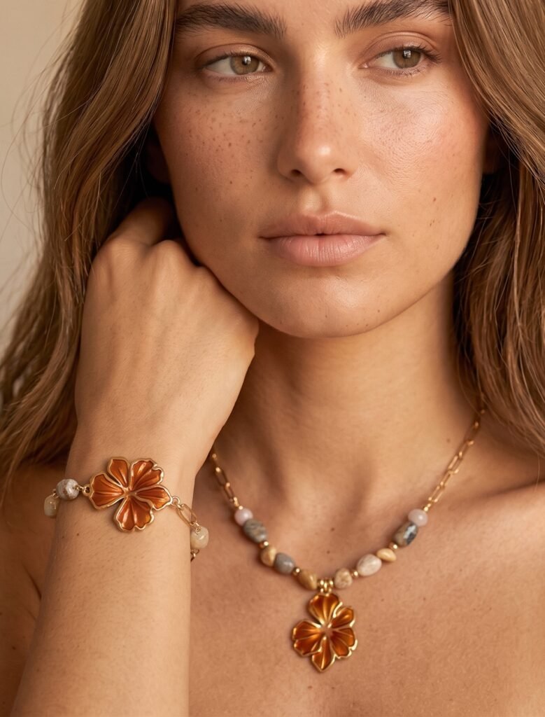 Bracelet Alix - Doré en acier inoxydable