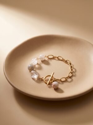 Bracelet Aurore – Doré en acier inoxydable