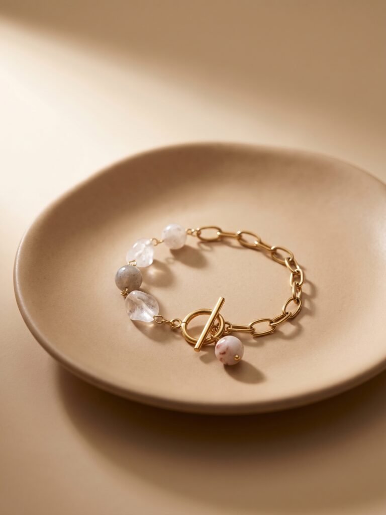 Bracelet Aurore - Doré en acier inoxydable