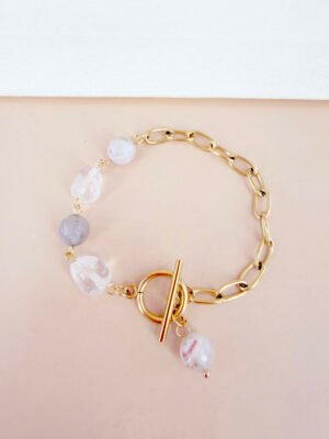 Bracelet Aurore – Doré en acier inoxydable