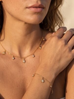 Bracelet Camille – Charms croix strass