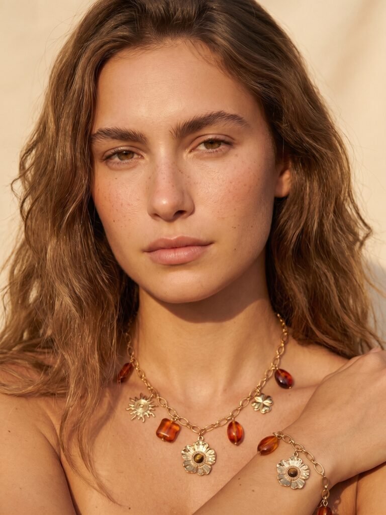 Collier Clara - Doré en acier inoxydable