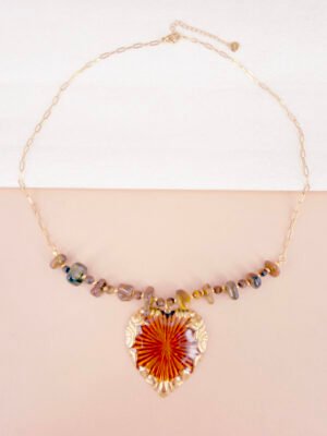 Collier Elena – Doré en acier inoxydable