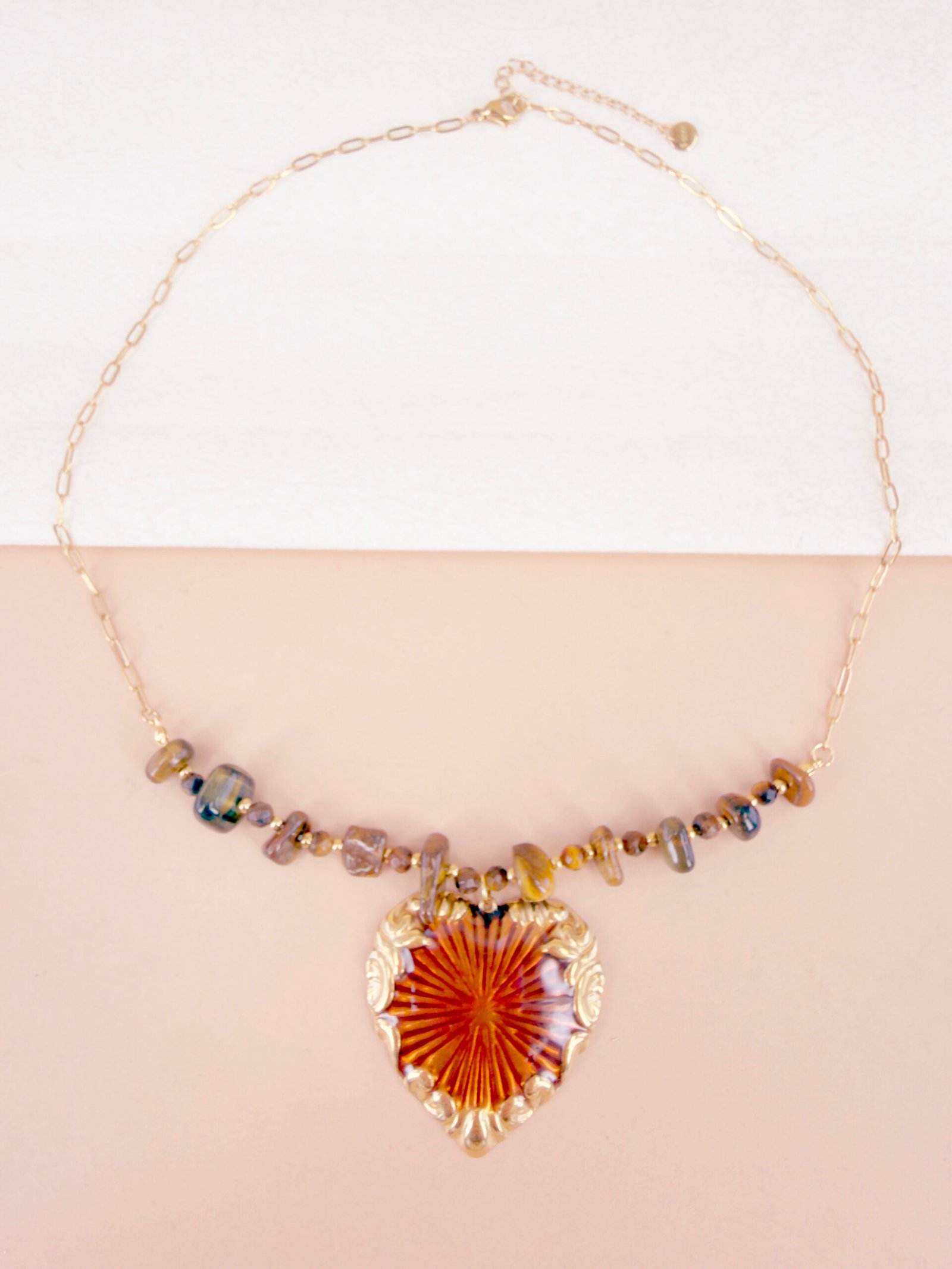 Collier Elena - Doré en acier inoxydable – Image 2