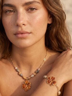 Collier Elise – Doré en acier inoxydable
