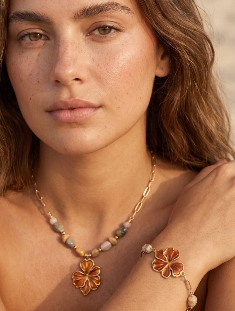 Collier Elise - Doré en acier inoxydable