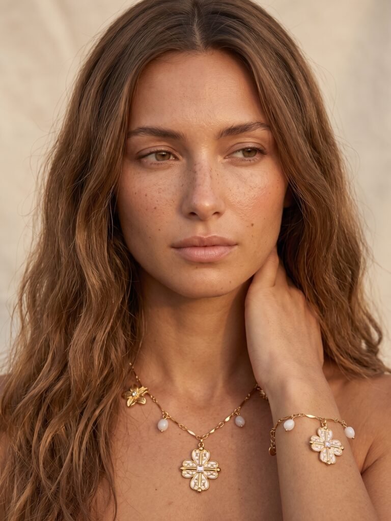 Collier Gabrielle - Doré en acier inoxydable