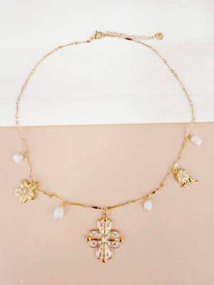 Collier Gabrielle – Doré en acier inoxydable