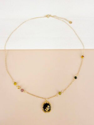Collier Ines – Doré en acier inoxydable