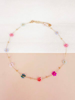 Collier Margaux – Perles fleur fait main