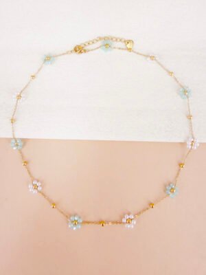 Collier Mila – Perles fleur fait main