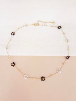 Collier Nina – Perles fleur fait main