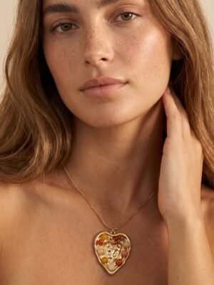 Collier Valentine – Doré en acier inoxydable