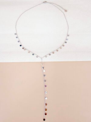 Collier Zelie – Long Y doré en acier inoxydable