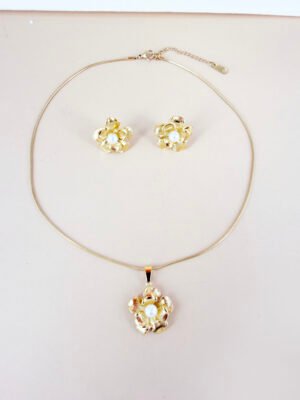 Parure Apolline – Acier inoxydable or