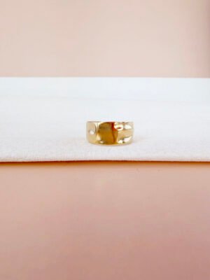 Bague Camille – Motif large ondulée