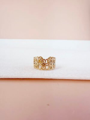 Bague Elise – Motif ajourée à volutes