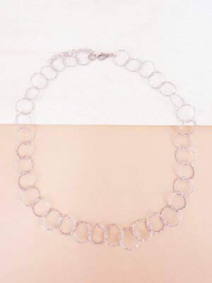Collier Clea – Motif grands cercles texturés